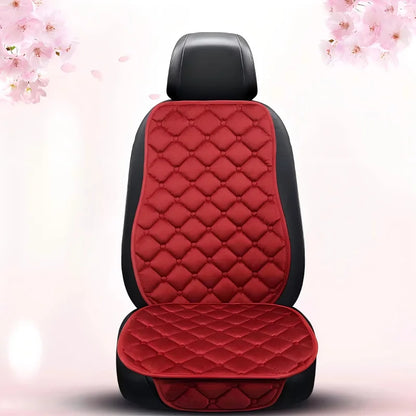 Plush Winter Car Seat Cushion Set – Ultra Soft, Antifreeze, 3pcs CRIMSON – Car Accessories | MotorWorld Marketplace