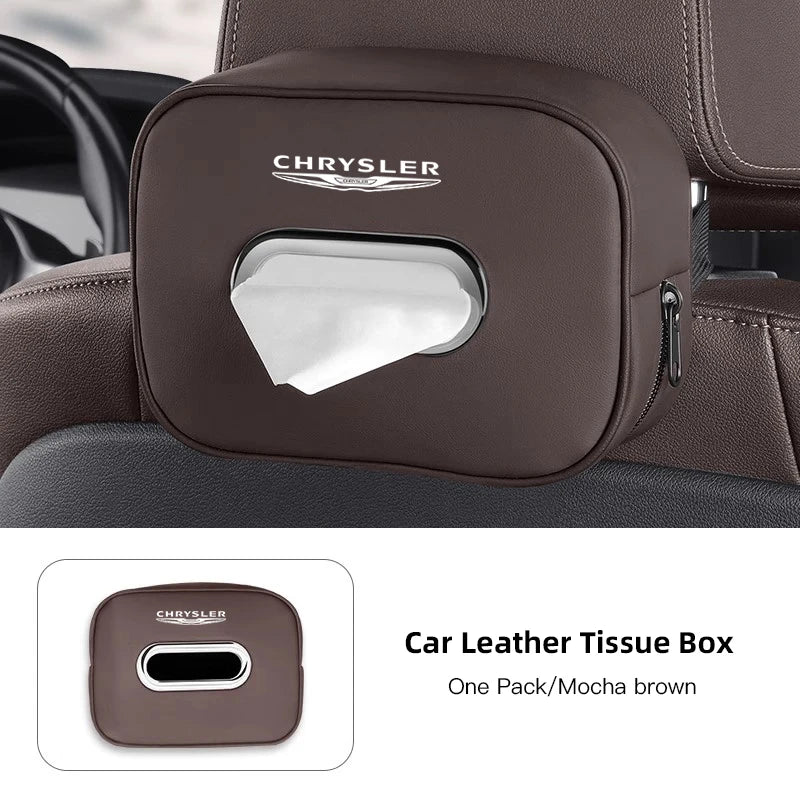 Porte-mouchoirs en cuir de qualité supérieure pour Chrysler 300C/PT/Voyager