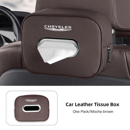 Porte-mouchoirs en cuir de qualité supérieure pour Chrysler 300C/PT/Voyager