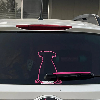 Cute Dog Wiggling Tail Rear Wiper Decal – Waterproof Vinyl – Car Accessories | MotorWorld Marketplace