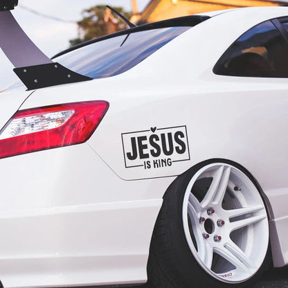 Jesus Is King Laser Vinyl Decal 15x9.4cm – Pro Auto Accessory
