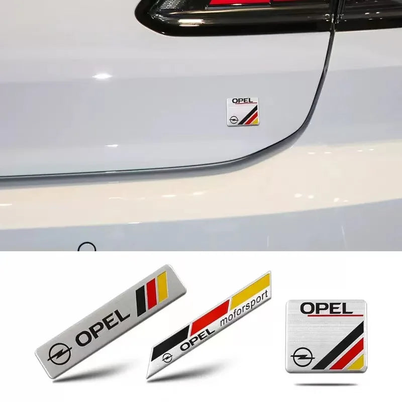 Opel Aluminum Badge Decal – Pro Auto Accessory