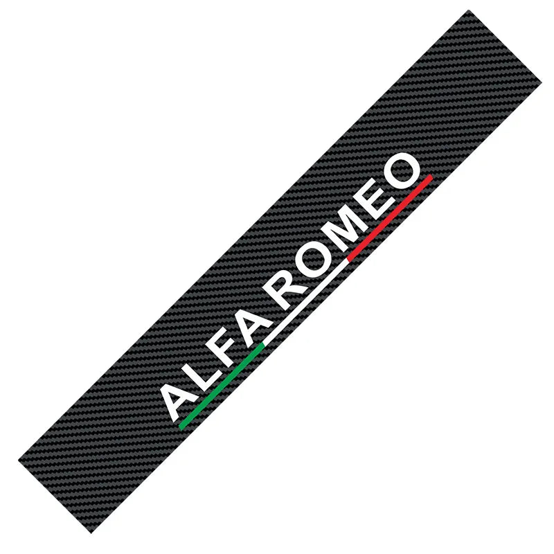 Carbon Fibre Alfa Romeo Windshield Decal - Fits Giulia, Stelvio E-White – Car Accessories | MotorWorld Marketplace