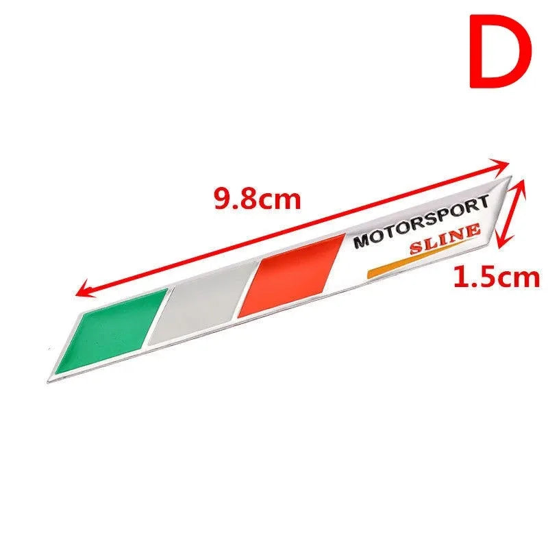3D Aluminum Italy Flag Emblem Badge for Alfa Fiat Ferrari D – Car Accessories | MotorWorld Marketplace
