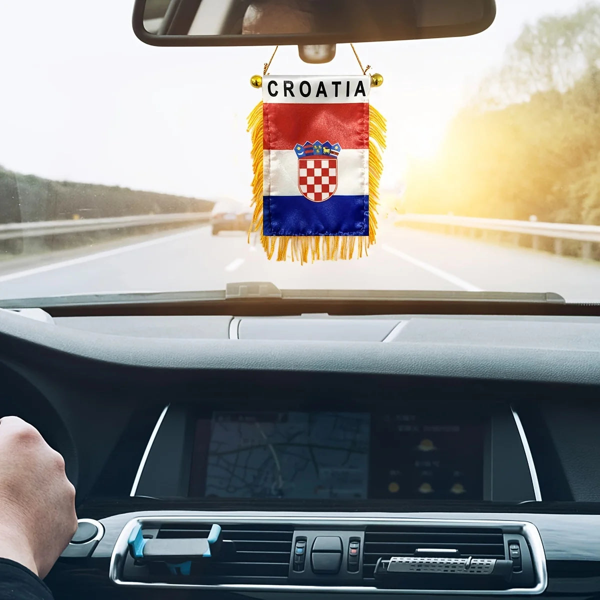 Croatia Car Mirror Flag 8x12cm – Professional Auto Decor