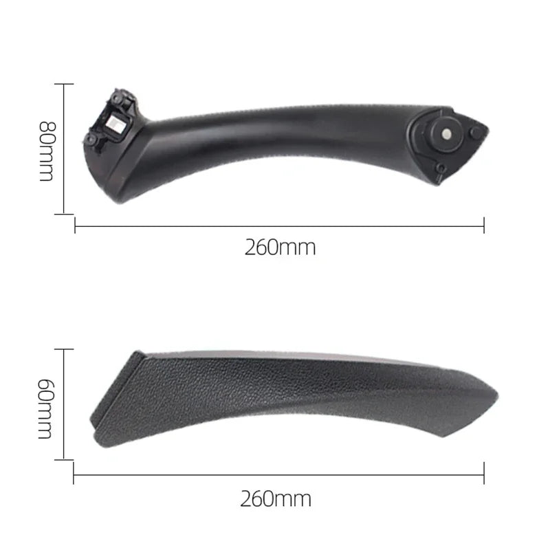 Garniture de poignée de porte noire gauche/droite pour BMW E90/E91 (316-328)
