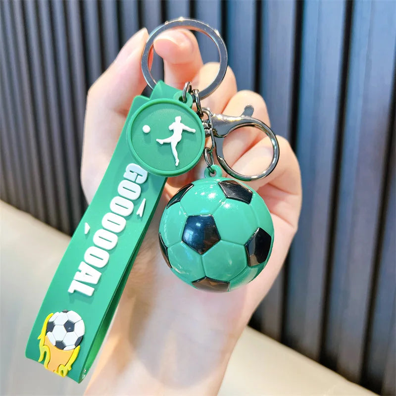 Football Keychain For Fan PVC Soft Glue Soccer Pendant Keychain Accessories Bag Decoration World Cup Souvenirs Key Chain Gifts 5-green – Car Accessories | MotorWorld Marketplace
