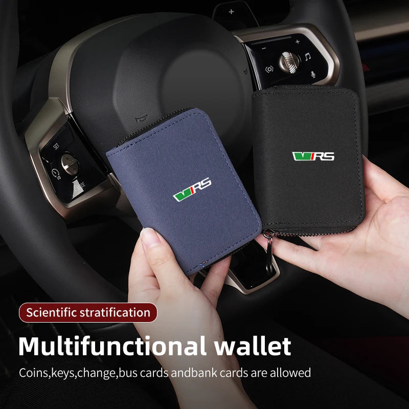 Skoda VRS Coin Card Zip Wallet – Secure Auto Storage Pouch