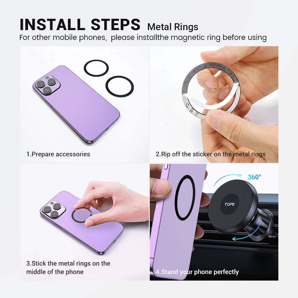 Magnetic Air Vent Holder for iPhone & Samsung – Pro Grip – Car Accessories | MotorWorld Marketplace