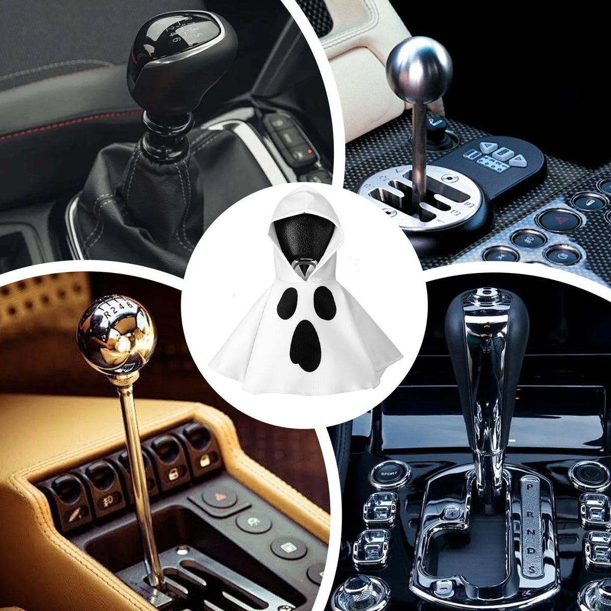 Halloween Gear Shift Hoodie Cover – Universal Fit, Pro Decor – Car Accessories | MotorWorld Marketplace