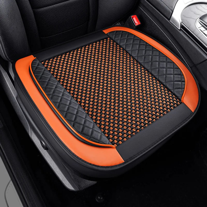 Housse de siège auto universelle en cuir PU, soie glacée, antidérapante, de luxe