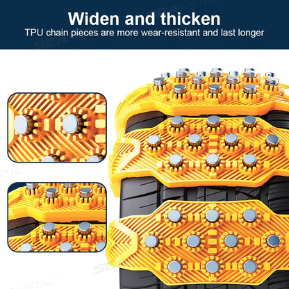 4PCS Pro Snow Chains Anti-Skid Tire Emergency Set – Car Accessories | MotorWorld Marketplace