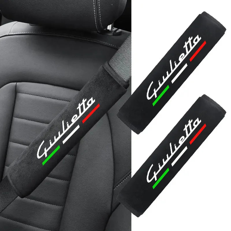 2Pcs Leather Seat Belt Shoulder Covers for Giulietta – Car Accessories | MotorWorld Marketplace
