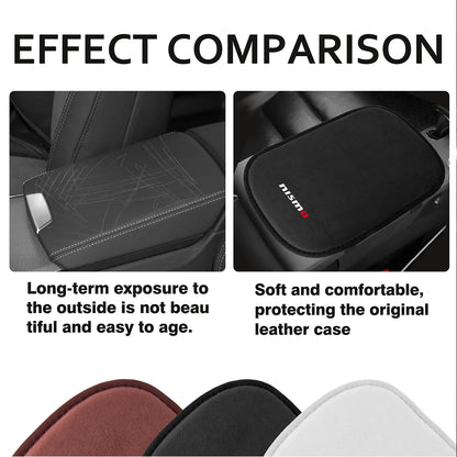 Premium Suede Armrest Mat for Nissan Qashqai, Trail, Juke