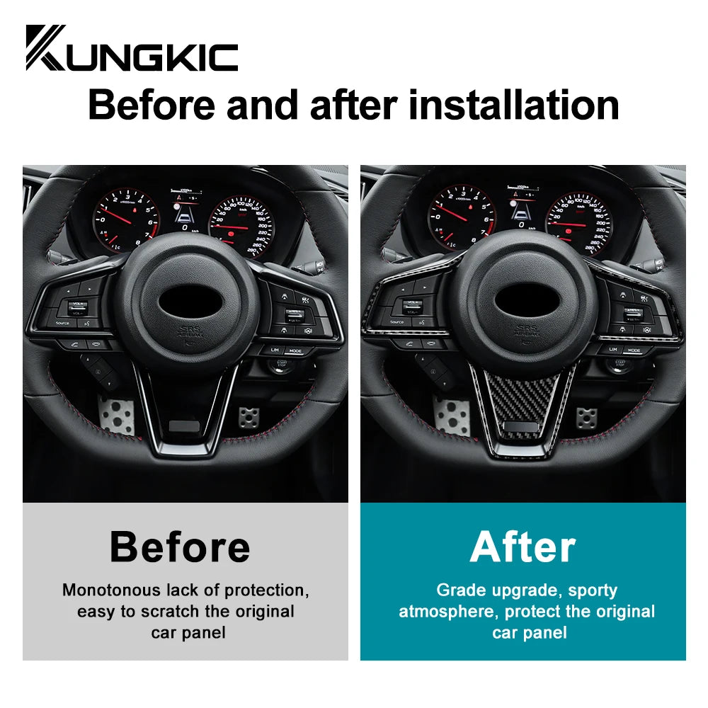 Real Carbon Fiber Steering Wheel Trim for WRX 2022-2024 – Car Accessories | MotorWorld Marketplace