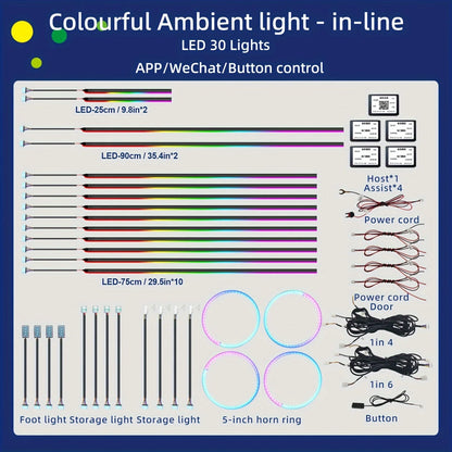 Symphony Ambient Car Light Strip, 128-Color Universal LED 30-128 – Car Accessories | MotorWorld Marketplace