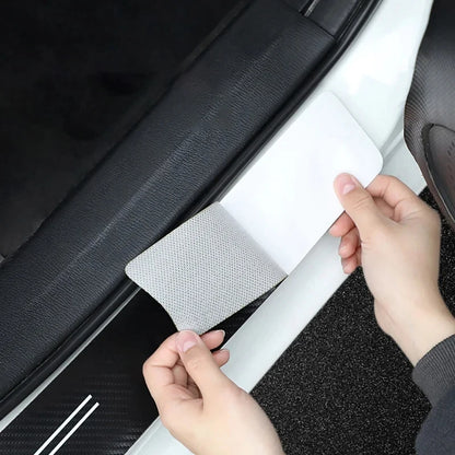 VW Carbon Fiber Door Sill Scuff Plate Stickers 1/4/5Pcs