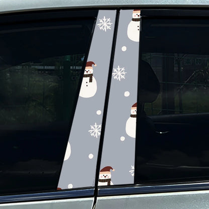 Christmas Tree B-Pillar Decal | Scratch Cover, Waterproof