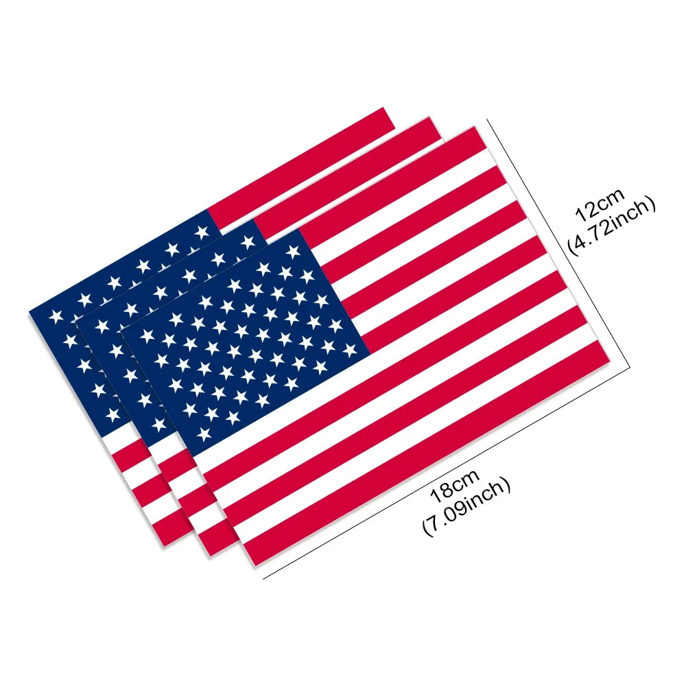 USA Flag Vinyl Car Decal – Custom Door & Window Sticker
