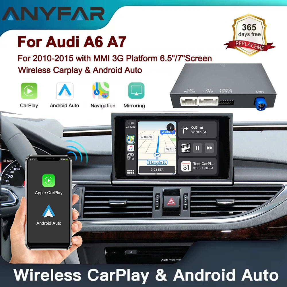 Wireless Carplay Android Auto Kit for Audi A6 A7 2010-15 MMI – Car Accessories | MotorWorld Marketplace