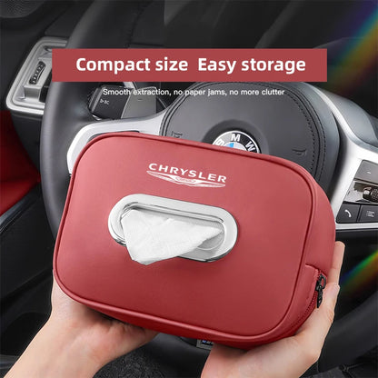 Porte-mouchoirs en cuir de qualité supérieure pour Chrysler 300C/PT/Voyager