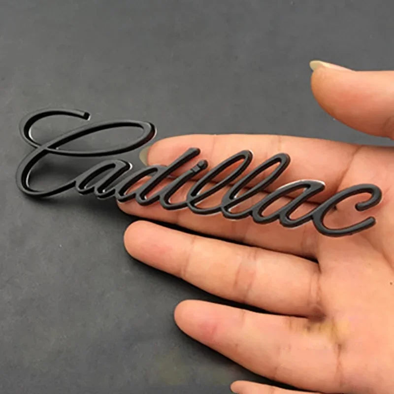 (NOT SOLD TO USA) 3D Metal Emblem Badge for Cadillac Escalade DTS SRX XT5 Letter-Black – Car Accessories | MotorWorld Marketplace