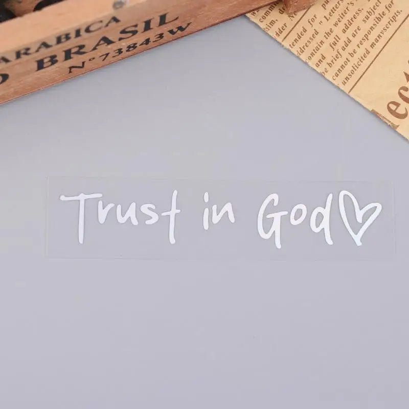 Trust In God Heart Car Decal – Faith Auto Mirror Sticker Laser – Car Accessories | MotorWorld Marketplace