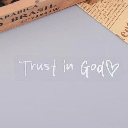 Trust In God Heart Car Decal – Faith Auto Mirror Sticker Laser – Car Accessories | MotorWorld Marketplace