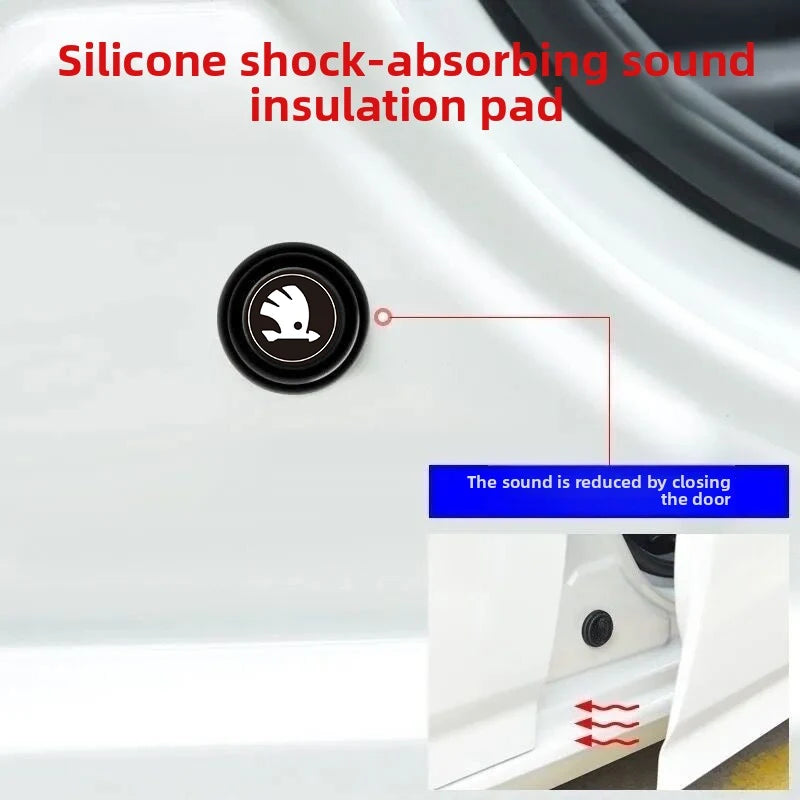 Thickened Trunk Shock Pads for Skoda