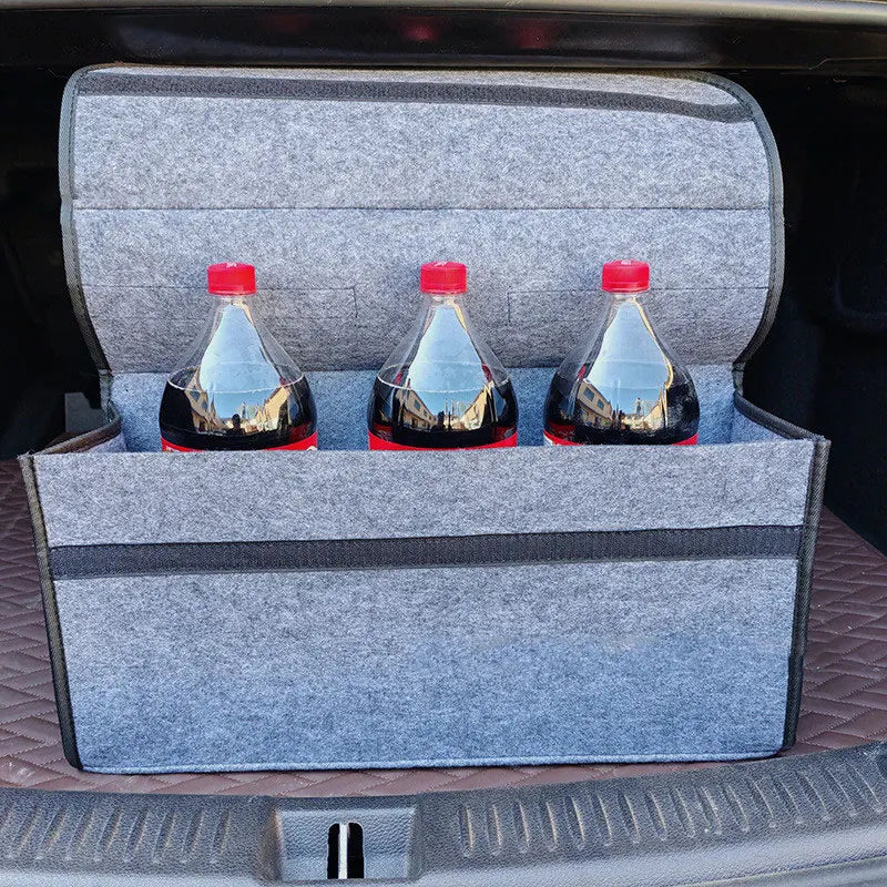 Large Felt Anti-Slip Car Trunk Organizer – Pro Storage Box – Car Accessories | MotorWorld Marketplace