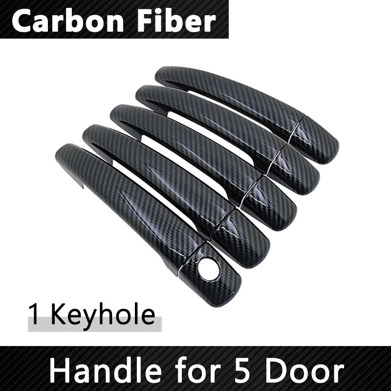 (NOT SOLD TO USA) Gloss Black Carbon Fiber Door Handle Covers for DS3 09-19 1 Keyhole 5 door – Car Accessories | MotorWorld Marketplace
