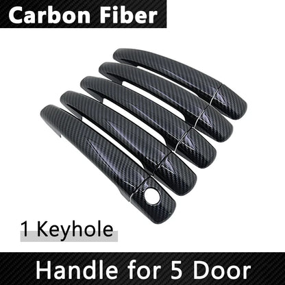 (NOT SOLD TO USA) Gloss Black Carbon Fiber Door Handle Covers for DS3 09-19 1 Keyhole 5 door – Car Accessories | MotorWorld Marketplace