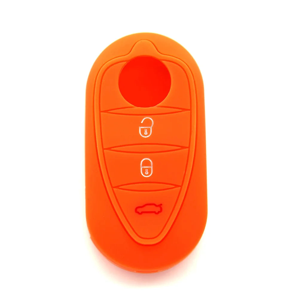 Premium Silicone Key Cover for Alfa Romeo Giulietta/Mito/4C Orange – Car Accessories | MotorWorld Marketplace