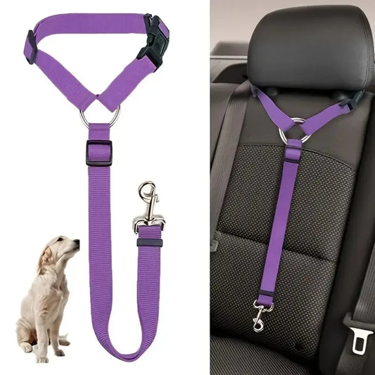 Adjustable Pet Car Seat Belt Headrest Restraint – Safe Travel – Car Accessories | MotorWorld Marketplace