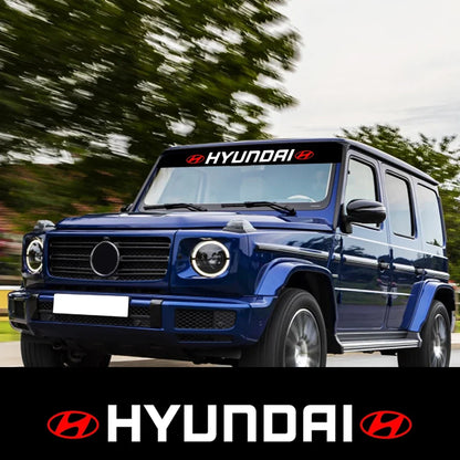 Hyundai Windshield Sunshade Sticker