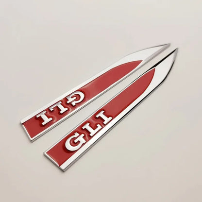 3D Metal Fender Badge Emblems for VW Golf 5/6/7 GTD GLI