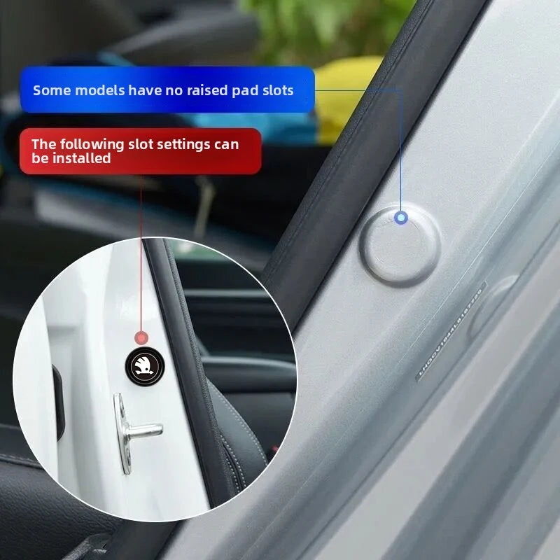 Thickened Trunk Shock Pads for Skoda