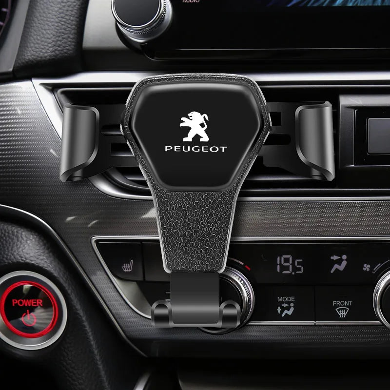 Gravity Phone Holder for Peugeot, Secure Air Vent Mount