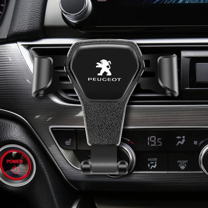 Gravity Phone Holder for Peugeot, Secure Air Vent Mount