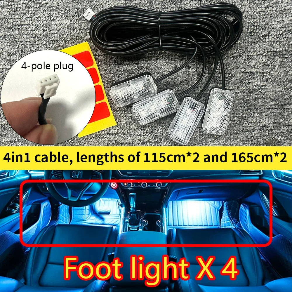For Bentley Flying Spur 3Y/4N RGB 22in1 Ambient Light Kit
