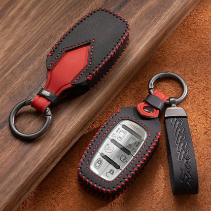 Funda de cuero premium para llavero de Chrysler Voyager/Pacifica