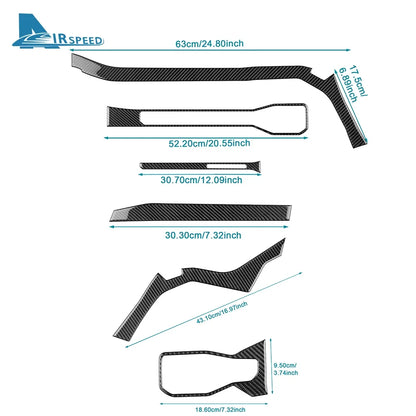 Real Carbon Fiber Console Trim for Mustang GT 2024-2026 – Car Accessories | MotorWorld Marketplace