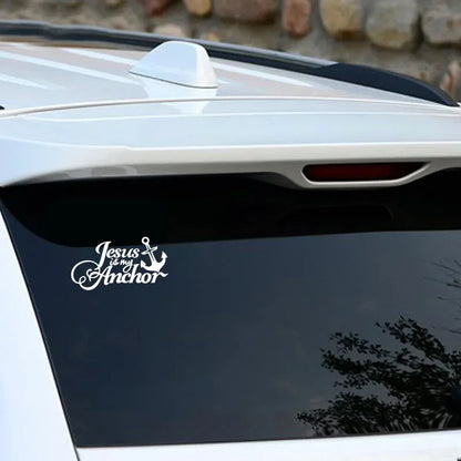Christian Jesus Cross Car Sticker – Durable Vinyl Decal