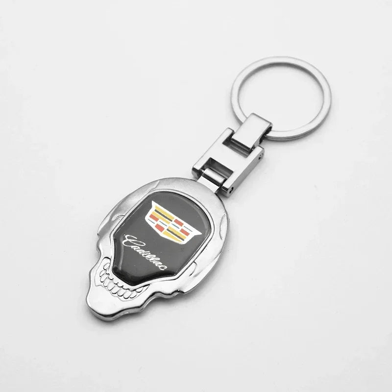(NOT SOLD TO USA) 3D Metal+Leather Key Chain for Cadillac CTS XT5 Escalade C – Car Accessories | MotorWorld Marketplace