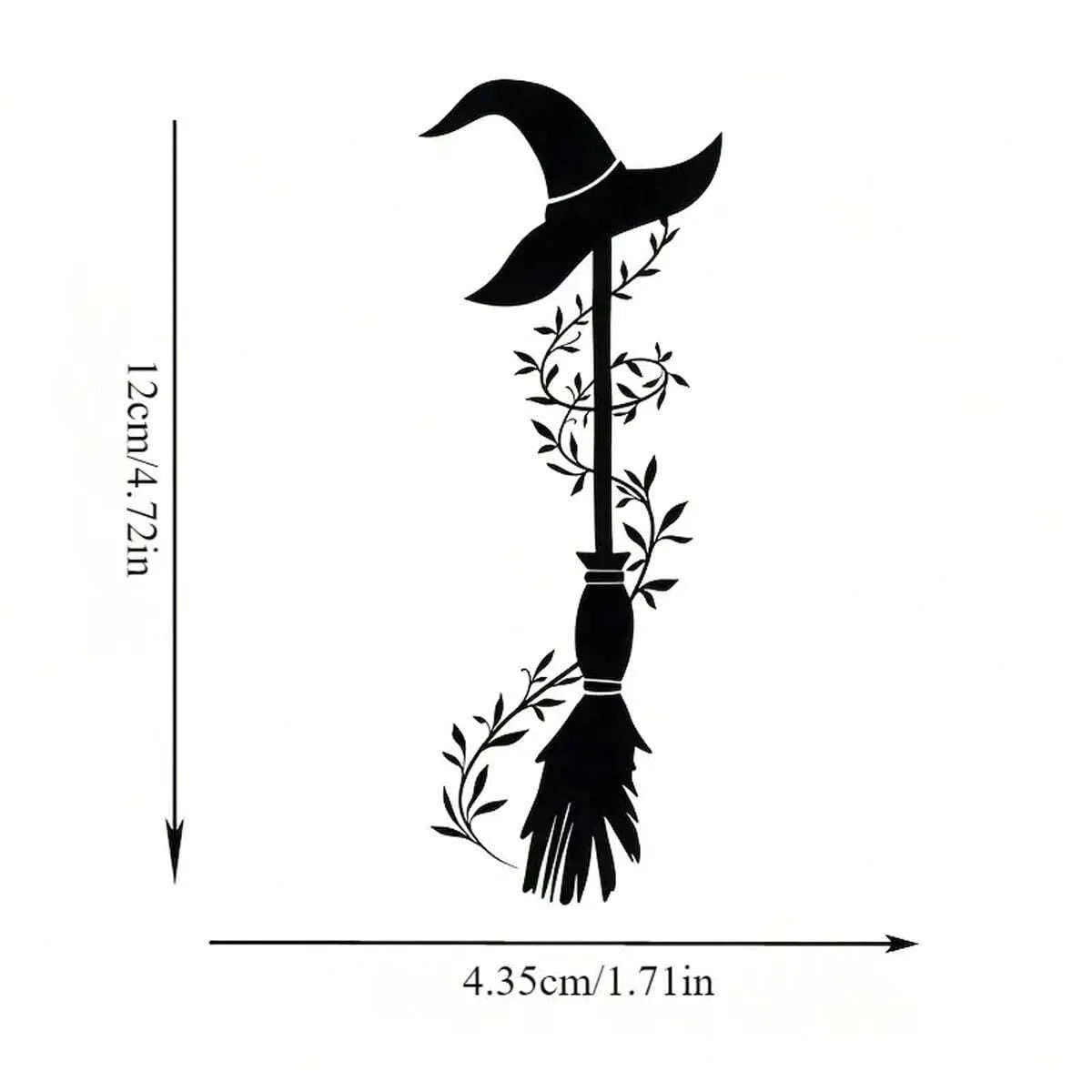 Witch Broom Car Stickers – Halloween Auto & Home Decor – Car Accessories | MotorWorld Marketplace