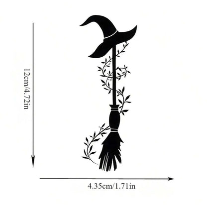 Witch Broom Car Stickers – Halloween Auto & Home Decor – Car Accessories | MotorWorld Marketplace