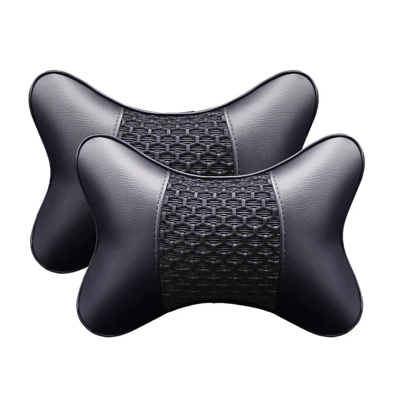 Premium Cowhide Car Neck Pillow – Universal, Soft, Breathable – Car Accessories | MotorWorld Marketplace