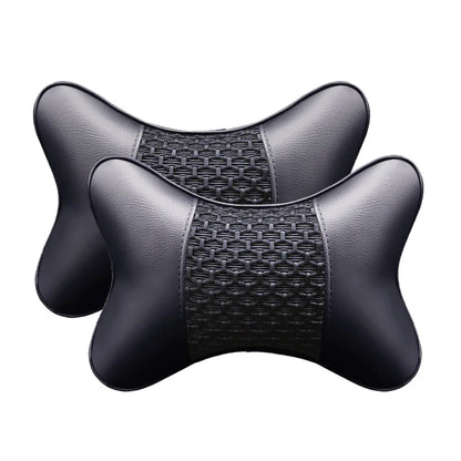 Premium Cowhide Car Neck Pillow – Universal, Soft, Breathable – Car Accessories | MotorWorld Marketplace