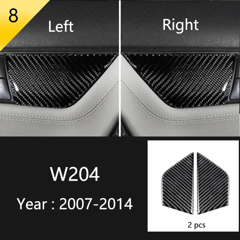Carbon Fiber Window Trim for Mercedes C-Class W204/C180/C200 Type 8 – Car Accessories | MotorWorld Marketplace