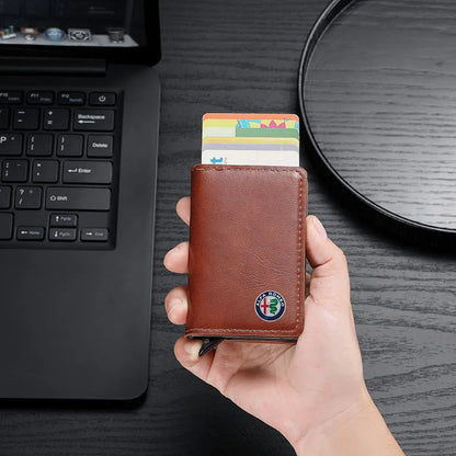 ID Card Wallet Pouch for Alfa Romeo 147 159 Giulietta Giulia